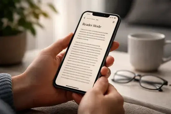 modo lectura móvil