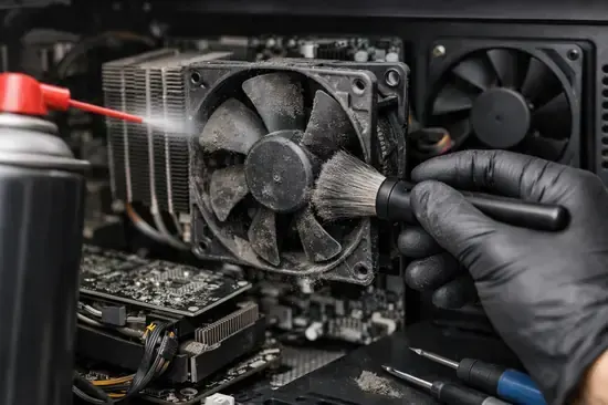 limpiar ventiladores PC
