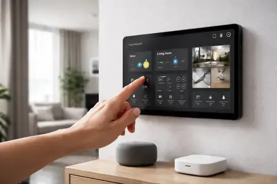 Home Assistant panel táctil