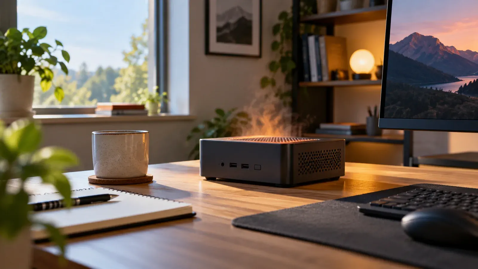 Imagen conceptual generada con IA sobre Cómo detectar thermal throttling en un Mini PC