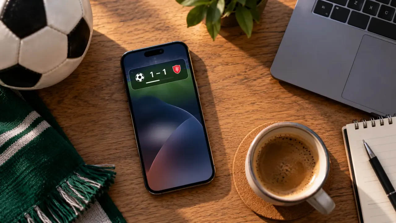 Imagen conceptual generada con IA sobre Cómo usar Live Activities en iOS para seguir deportes en 2026