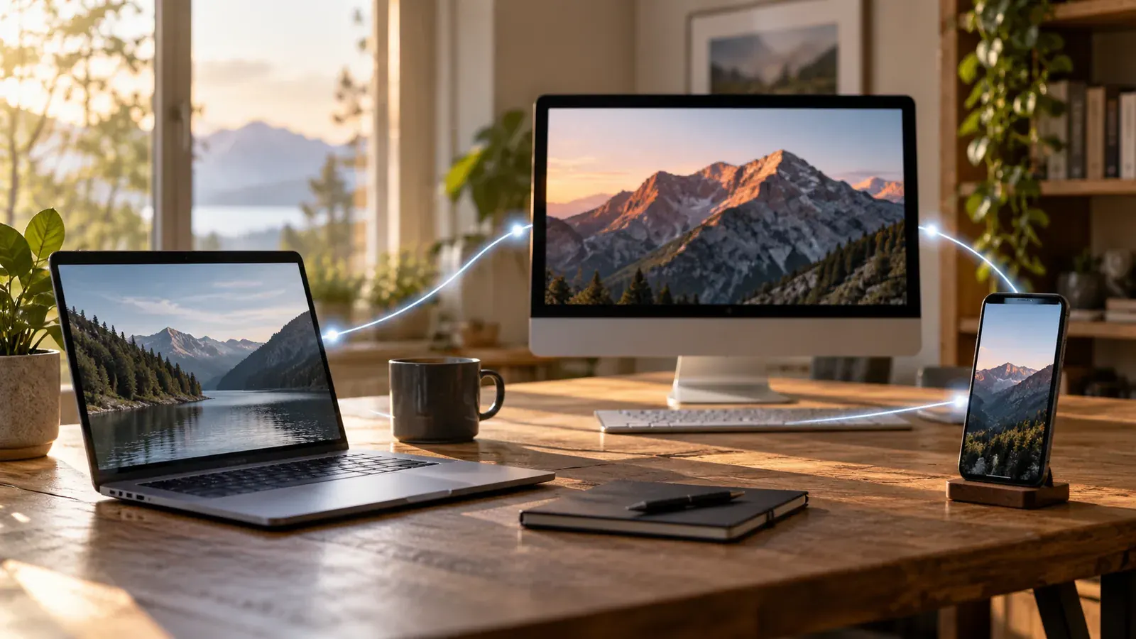 Imagen conceptual generada con IA sobre Guía Syncthing 2026: Sincroniza PC, Mac y Android sin Nube
