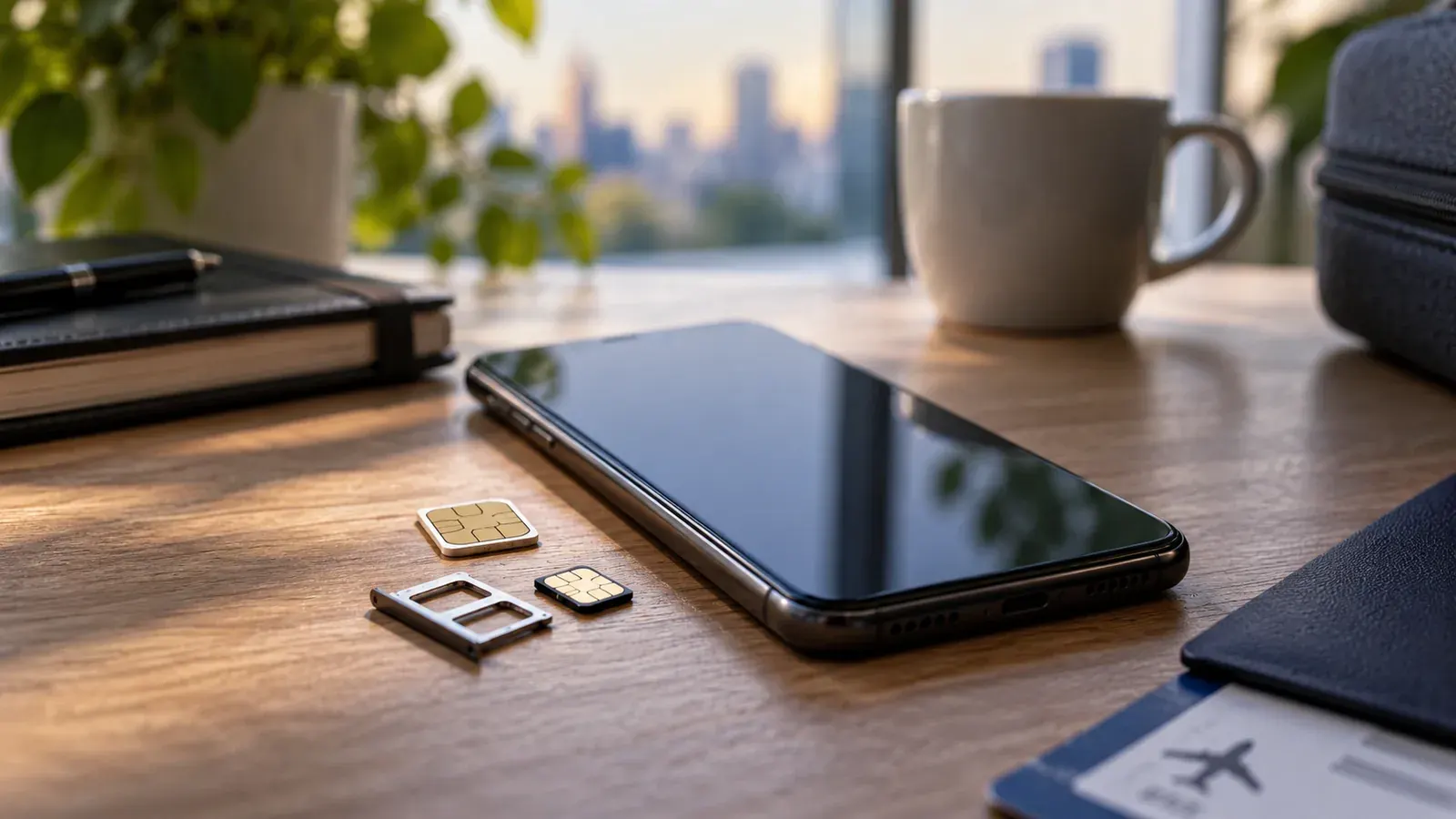 Imagen conceptual generada con IA sobre Guía Dual SIM y eSIM 2026: Configuración y Ventajas