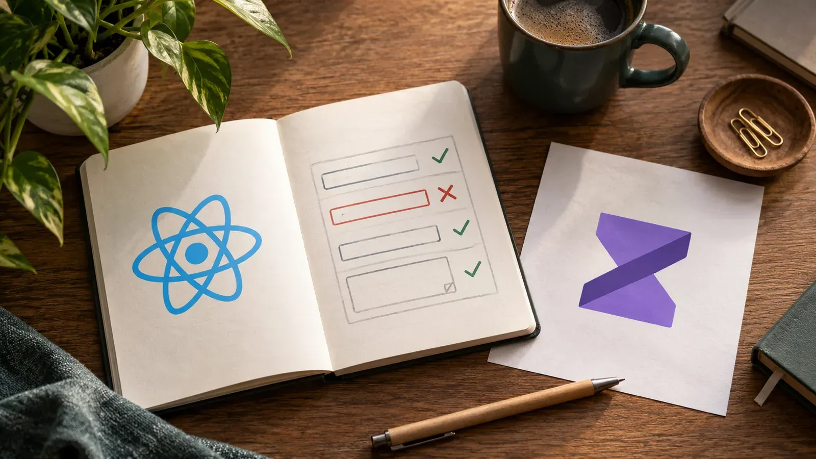 Imagen conceptual generada con IA sobre Guía Definitiva: Validar Formularios en React con Zod (2026)