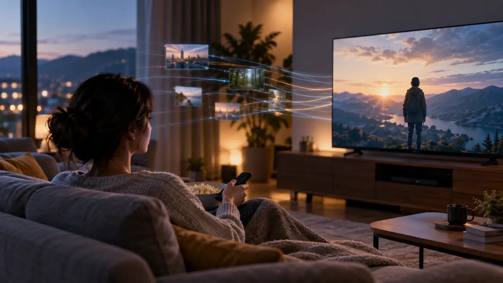 Imagen conceptual generada con IA sobre Qué es DoH y cómo configurarlo en tu Smart TV (Guía 2026)