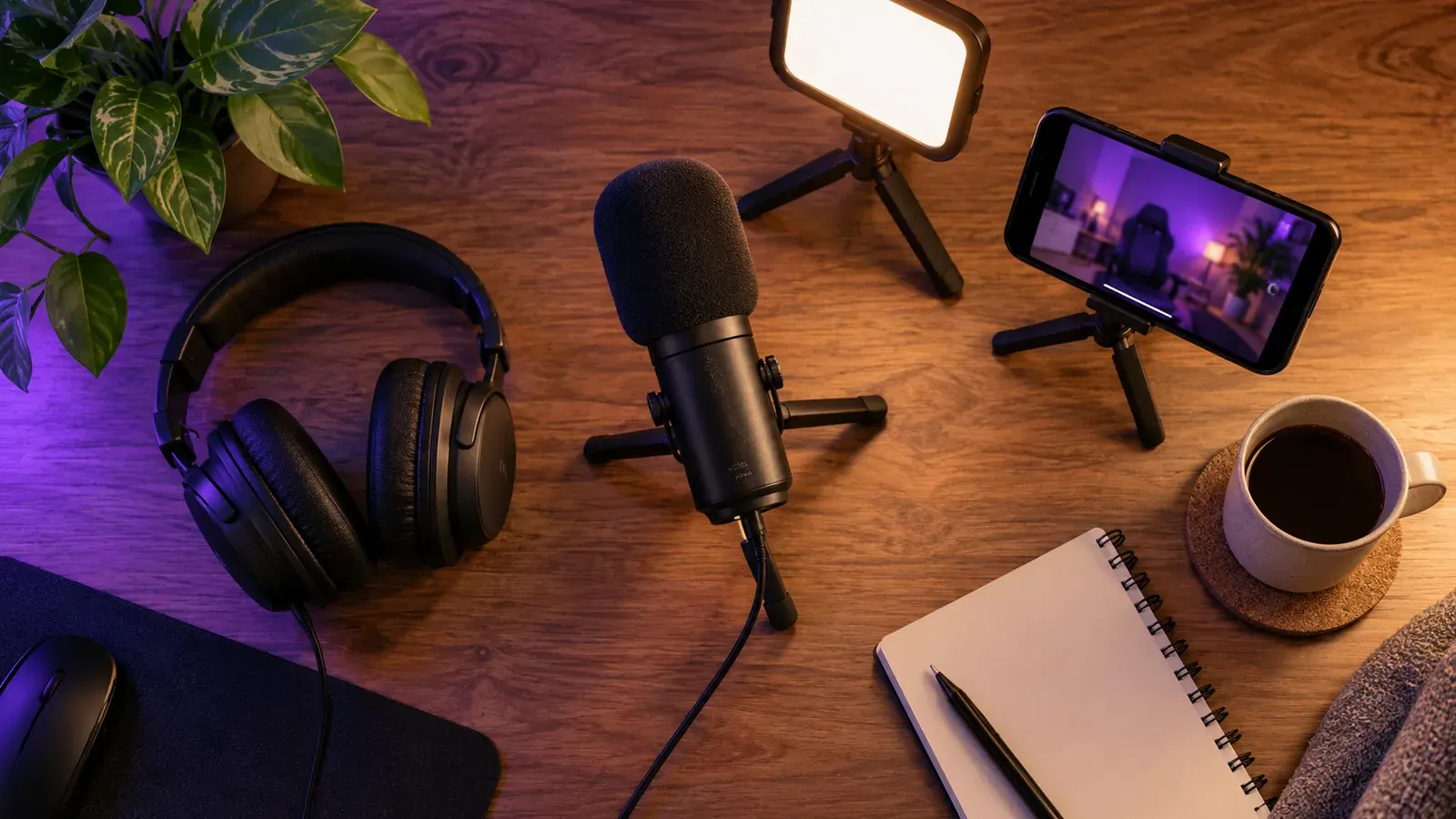 Imagen conceptual generada con IA sobre Cómo hacer streaming en Twitch con poco presupuesto (Guía 2026)