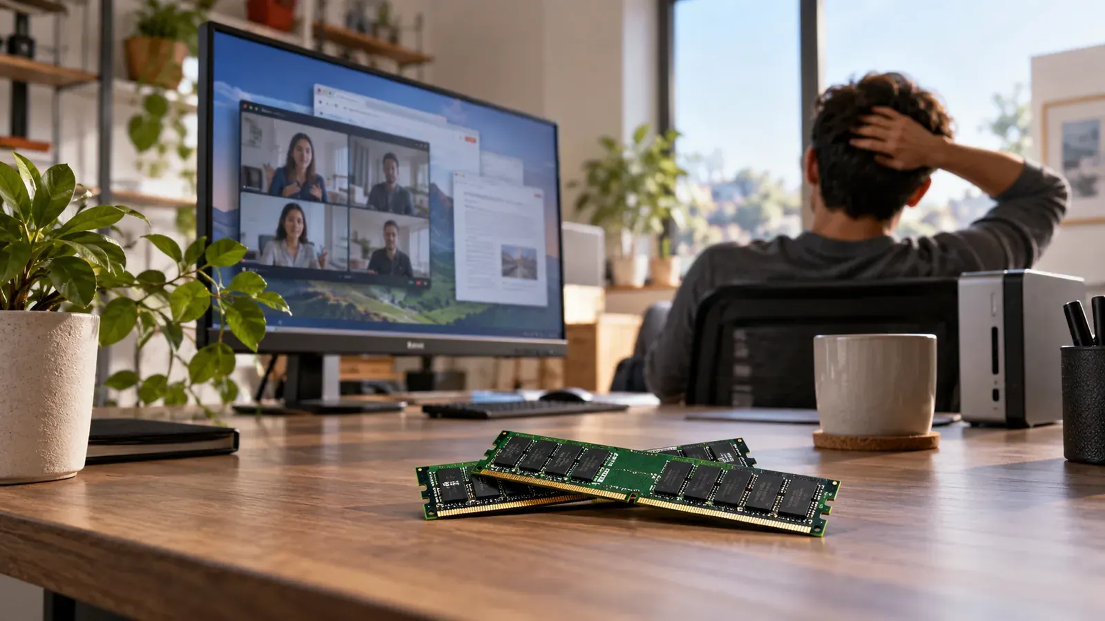 Imagen conceptual generada con IA sobre Cómo elegir la memoria RAM ideal para tu PC o Mini PC