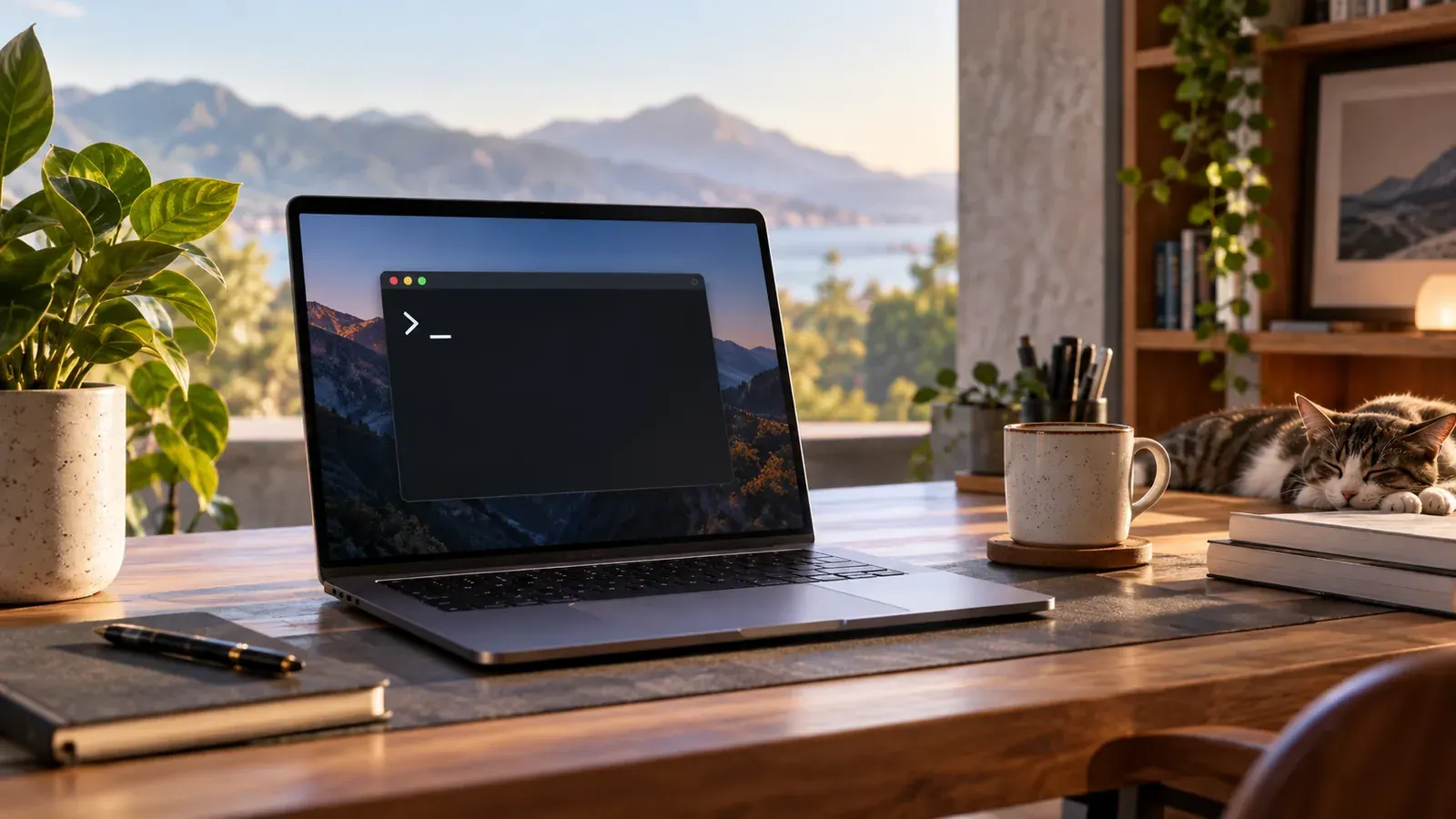 Imagen conceptual generada con IA sobre Guía Homebrew para Mac: Domina la terminal en 2026