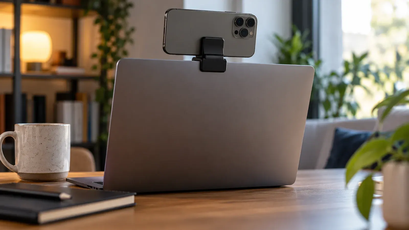 Imagen conceptual generada con IA sobre Guía definitiva: Cómo usar Continuity Camera en Mac (2026)