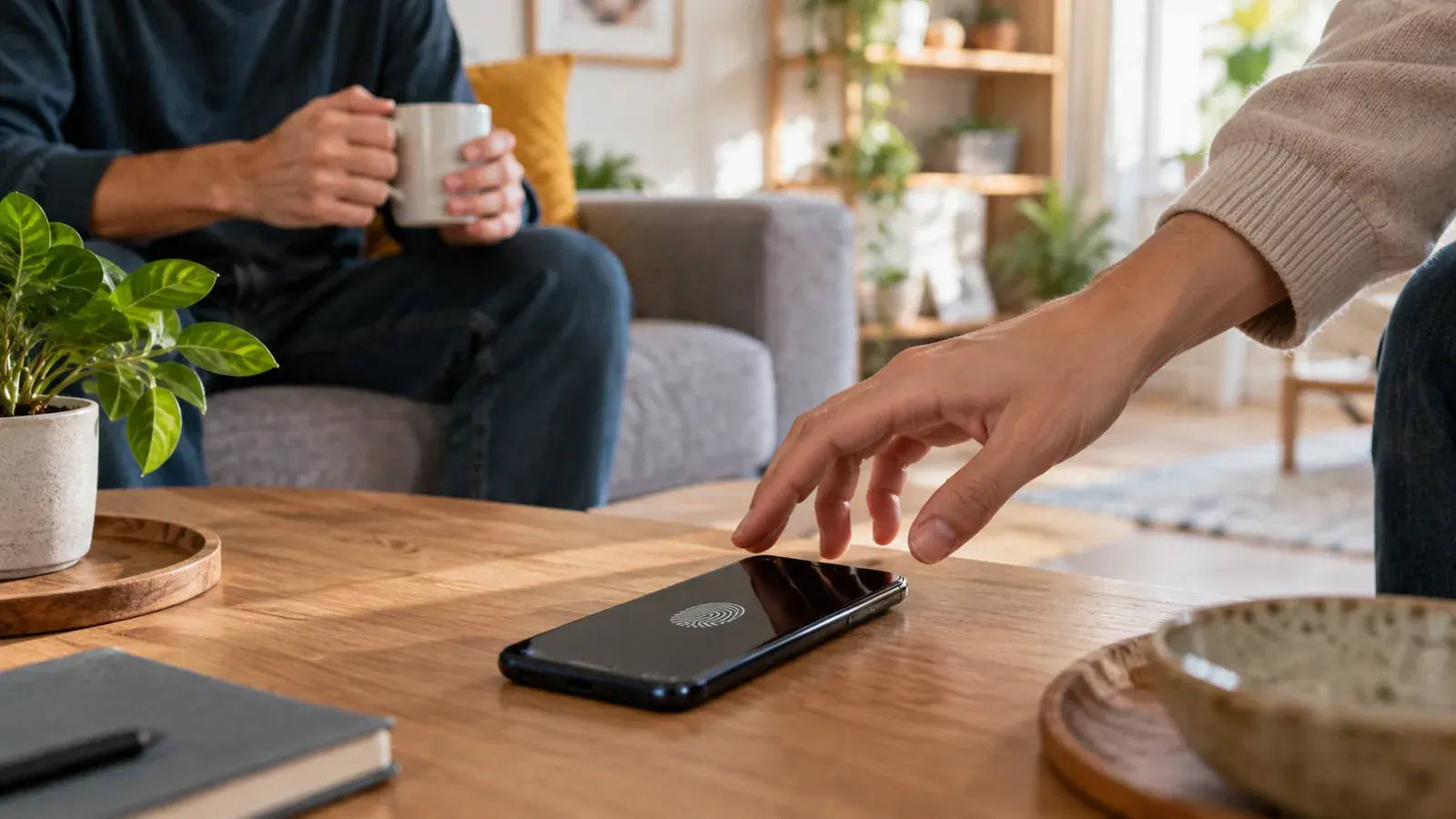 Imagen conceptual generada con IA sobre Cómo bloquear apps con huella en Android: Guía 2026