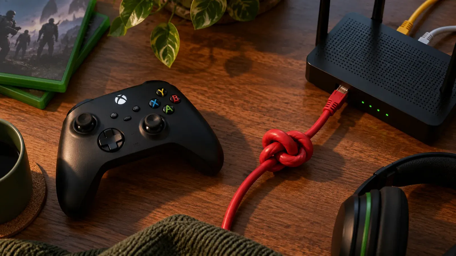 Imagen conceptual generada con IA sobre Cómo solucionar el error de NAT Estricta en Xbox (Guía 2026)