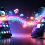 pasar datos de un móvil a otro sin cables