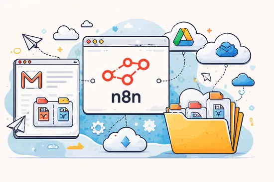 n8n gmail adjuntos nube