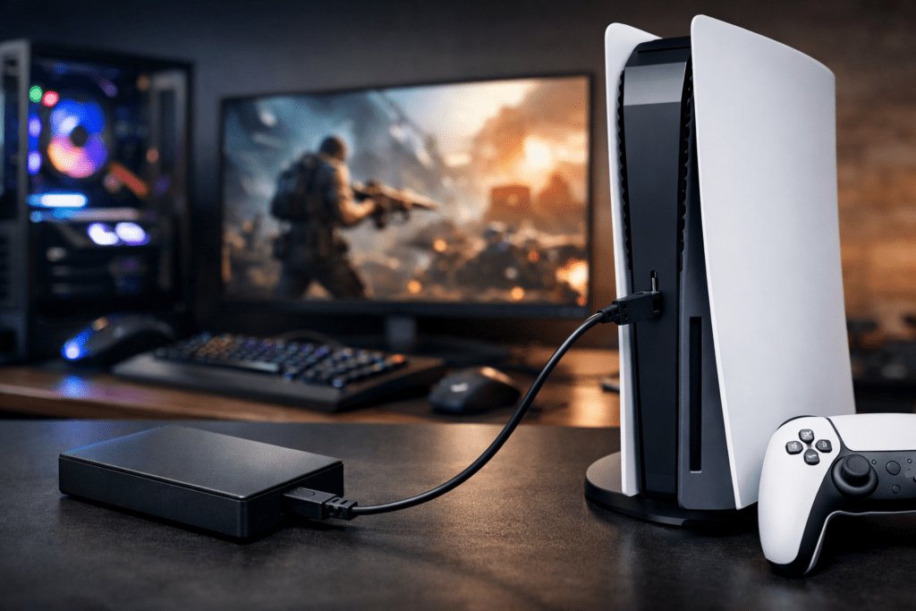 usar disco duro externo de PC en consola