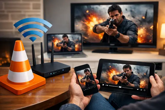 VLC servidor de streaming local