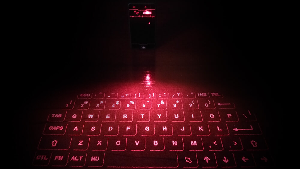 teclado de proyección láser