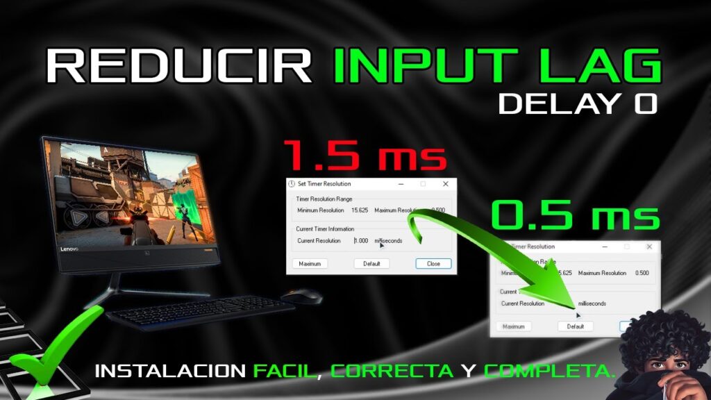 reducir input lag monitor